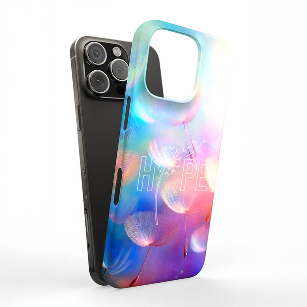 Hope Dandelions Tough Cases For Apple iPhone (17, 16, 15, 14, 13, 12, 11, X, SE, 8, 7/ Air, Plus, Pro, Max, Mini, XR, XS), Print in USA