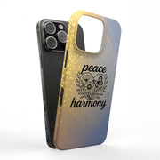 Peace Harmony Tough Cases For Apple iPhone (17, 16, 15, 14, 13, 12, 11, X, SE, 8, 7/ Air, Plus, Pro, Max, Mini, XR, XS), Print in USA