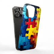 Colorful Puzzle Tough Cases For Apple iPhone (17, 16, 15, 14, 13, 12, 11, X, SE, 8, 7/ Air, Plus, Pro, Max, Mini, XR, XS), Print in USA