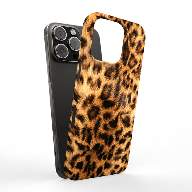 Leopard Skin Tough Cases For Apple iPhone (17, 16, 15, 14, 13, 12, 11, X, SE, 8, 7/ Air, Plus, Pro, Max, Mini, XR, XS), Print in USA