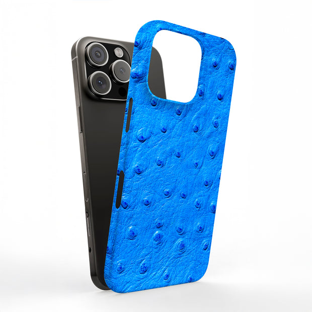 Blue Ostrich Tough Cases For Apple iPhone (17, 16, 15, 14, 13, 12, 11, X, SE, 8, 7/ Air, Plus, Pro, Max, Mini, XR, XS), Print in USA