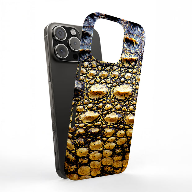 Crocodile 03 Tough Cases For Apple iPhone (17, 16, 15, 14, 13, 12, 11, X, SE, 8, 7/ Air, Plus, Pro, Max, Mini, XR, XS), Print in USA
