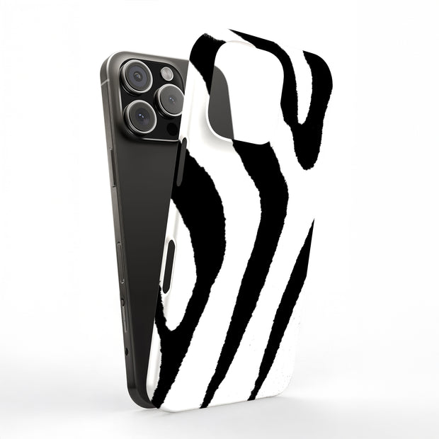 Zebra Stripe Tough Cases For Apple iPhone (17, 16, 15, 14, 13, 12, 11, X, SE, 8, 7/ Air, Plus, Pro, Max, Mini, XR, XS), Print in USA