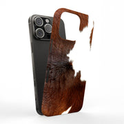 Dairy Cow Fur Tough Cases For Apple iPhone (17, 16, 15, 14, 13, 12, 11, X, SE, 8, 7/ Air, Plus, Pro, Max, Mini, XR, XS), Print in USA