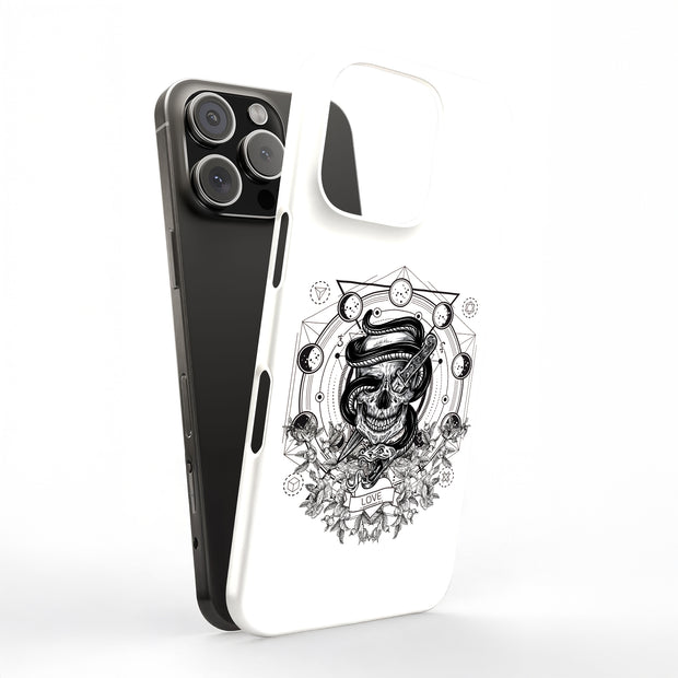Skull Snake Tough Cases For Apple iPhone (17, 16, 15, 14, 13, 12, 11, X, SE, 8, 7/ Air, Plus, Pro, Max, Mini, XR, XS), Print in USA