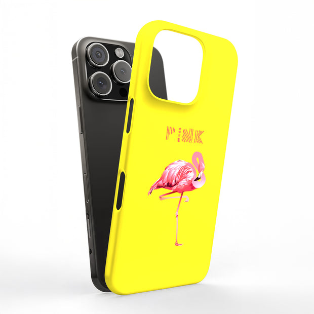 Flamingo Stand Tough Cases For Apple iPhone (17, 16, 15, 14, 13, 12, 11, X, SE, 8, 7/ Air, Plus, Pro, Max, Mini, XR, XS), Print in USA