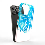 Music Note Tough Cases For Apple iPhone (17, 16, 15, 14, 13, 12, 11, X, SE, 8, 7/ Air, Plus, Pro, Max, Mini, XR, XS), Print in USA