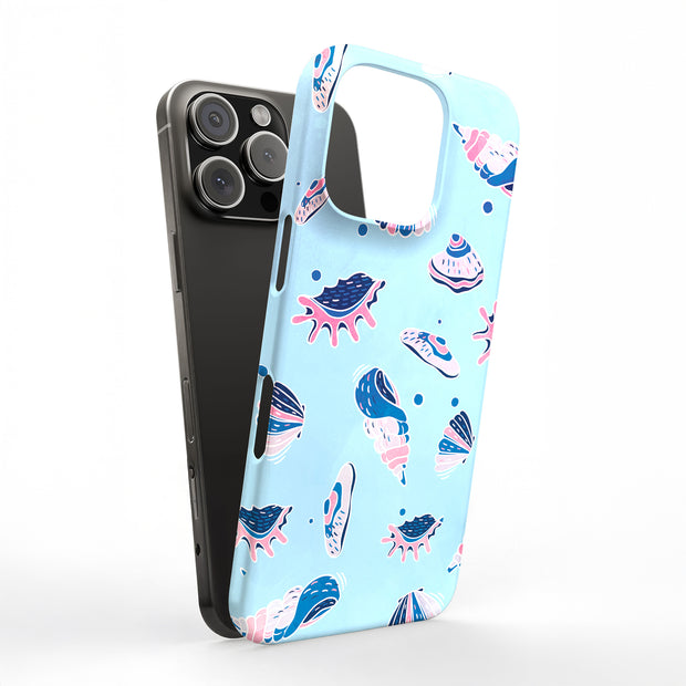 SeaShells Clams Tough Cases For Apple iPhone (17, 16, 15, 14, 13, 12, 11, X, SE, 8, 7/ Air, Plus, Pro, Max, Mini, XR, XS), Print in USA