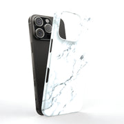 White Marble Tough Cases For Apple iPhone (17, 16, 15, 14, 13, 12, 11, X, SE, 8, 7/ Air, Plus, Pro, Max, Mini, XR, XS), Print in USA