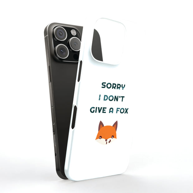 Don't Give Fox Tough Cases For Apple iPhone (17, 16, 15, 14, 13, 12, 11, X, SE, 8, 7/ Air, Plus, Pro, Max, Mini, XR, XS), Print in USA
