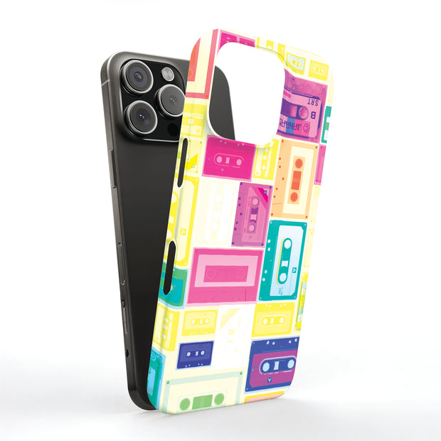 Cassette Tough Cases For Apple iPhone (17, 16, 15, 14, 13, 12, 11, X, SE, 8, 7/ Air, Plus, Pro, Max, Mini, XR, XS), Print in USA