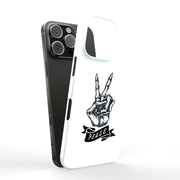 Peace Skeleton Tough Cases For Apple iPhone (17, 16, 15, 14, 13, 12, 11, X, SE, 8, 7/ Air, Plus, Pro, Max, Mini, XR, XS), Print in USA