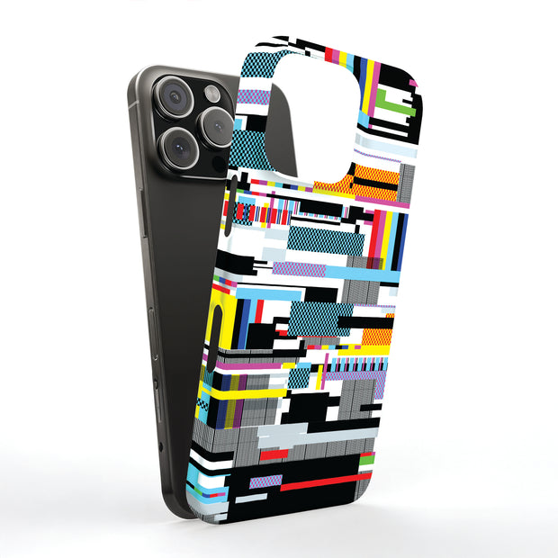 Digital Glitch Tough Cases For Apple iPhone (17, 16, 15, 14, 13, 12, 11, X, SE, 8, 7/ Air, Plus, Pro, Max, Mini, XR, XS), Print in USA