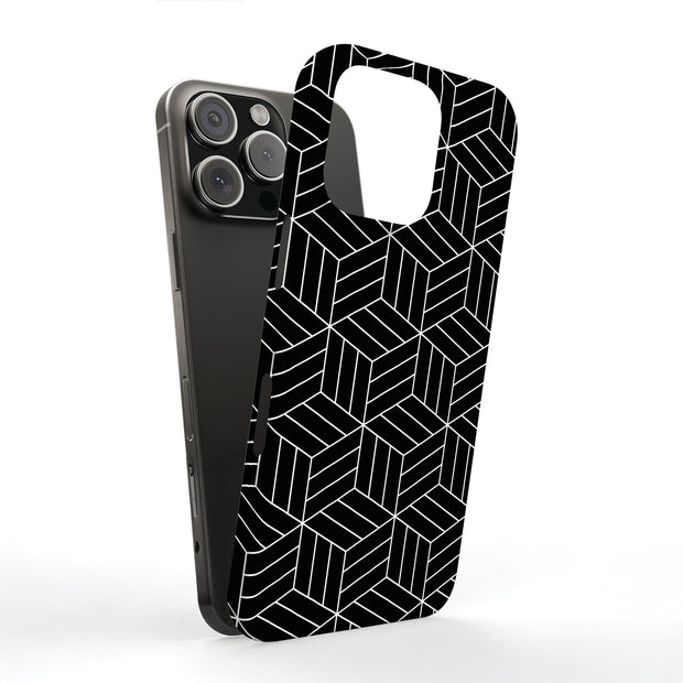 Blk Wht Box Tough Cases For Apple iPhone (17, 16, 15, 14, 13, 12, 11, X, SE, 8, 7/ Air, Plus, Pro, Max, Mini, XR, XS), Print in USA