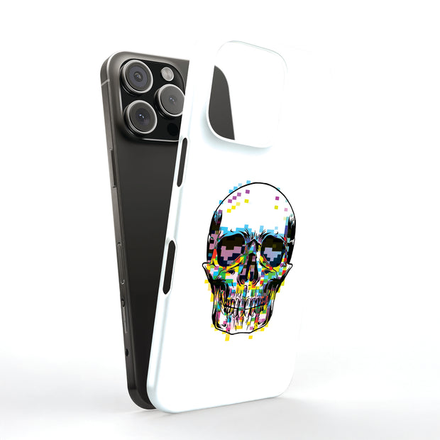 Pixel Skull Tough Cases For Apple iPhone (17, 16, 15, 14, 13, 12, 11, X, SE, 8, 7/ Air, Plus, Pro, Max, Mini, XR, XS), Print in USA