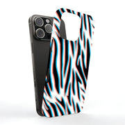 3D Zebra 3 Tough Cases For Apple iPhone (17, 16, 15, 14, 13, 12, 11, X, SE, 8, 7/ Air, Plus, Pro, Max, Mini, XR, XS), Print in USA