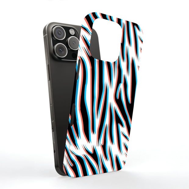 3D Zebra 3 Tough Cases For Apple iPhone (17, 16, 15, 14, 13, 12, 11, X, SE, 8, 7/ Air, Plus, Pro, Max, Mini, XR, XS), Print in USA