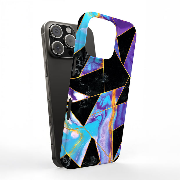 Purple Marble Tough Cases For Apple iPhone (17, 16, 15, 14, 13, 12, 11, X, SE, 8, 7/ Air, Plus, Pro, Max, Mini, XR, XS), Print in USA