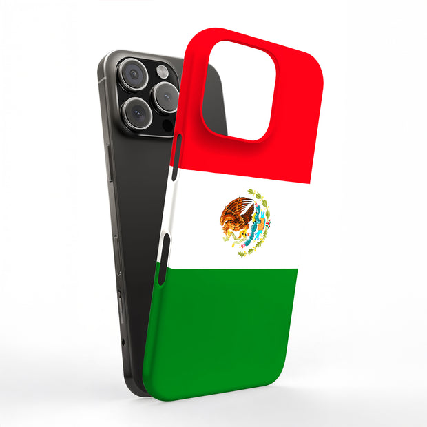Flag Mexico Tough Cases For Apple iPhone (17, 16, 15, 14, 13, 12, 11, X, SE, 8, 7/ Air, Plus, Pro, Max, Mini, XR, XS), Print in USA