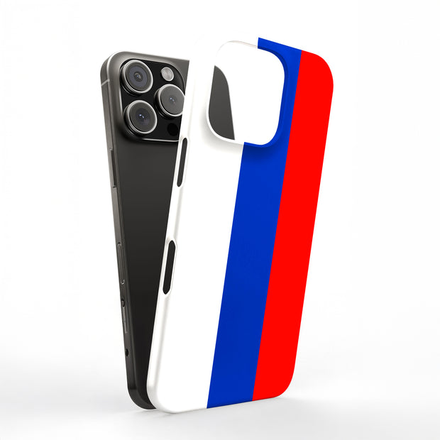 Flag Russia Tough Cases For Apple iPhone (17, 16, 15, 14, 13, 12, 11, X, SE, 8, 7/ Air, Plus, Pro, Max, Mini, XR, XS), Print in USA