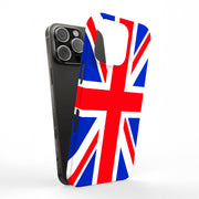 Flag UK Tough Cases For Apple iPhone (17, 16, 15, 14, 13, 12, 11, X, SE, 8, 7/ Air, Plus, Pro, Max, Mini, XR, XS), Print in USA