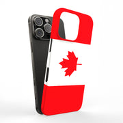 Flag Canada Tough Cases For Apple iPhone (17, 16, 15, 14, 13, 12, 11, X, SE, 8, 7/ Air, Plus, Pro, Max, Mini, XR, XS), Print in USA