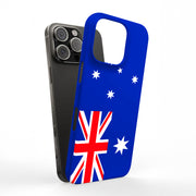 Flag Australia Tough Cases For Apple iPhone (17, 16, 15, 14, 13, 12, 11, X, SE, 8, 7/ Air, Plus, Pro, Max, Mini, XR, XS), Print in USA
