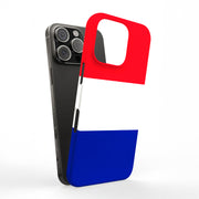 Flag France Tough Cases For Apple iPhone (17, 16, 15, 14, 13, 12, 11, X, SE, 8, 7/ Air, Plus, Pro, Max, Mini, XR, XS), Print in USA