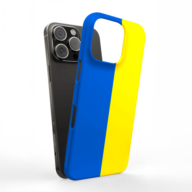 Flag Ukraine Tough Cases For Apple iPhone (17, 16, 15, 14, 13, 12, 11, X, SE, 8, 7/ Air, Plus, Pro, Max, Mini, XR, XS), Print in USA