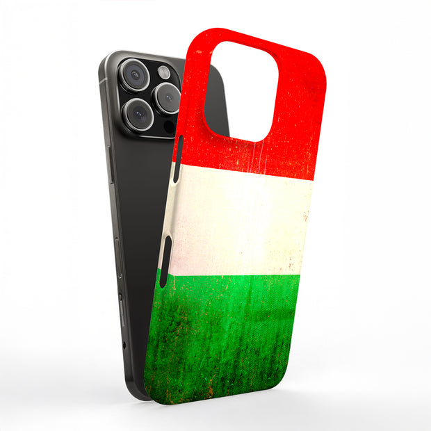 Old Flag Italy Tough Cases For Apple iPhone (17, 16, 15, 14, 13, 12, 11, X, SE, 8, 7/ Air, Plus, Pro, Max, Mini, XR, XS), Print in USA