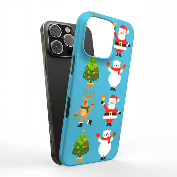Cute Christmas Tough Cases For Apple iPhone (17, 16, 15, 14, 13, 12, 11, X, SE, 8, 7/ Air, Plus, Pro, Max, Mini, XR, XS), Print in USA
