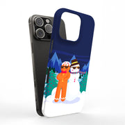 Cool Snowman Tough Cases For Apple iPhone (17, 16, 15, 14, 13, 12, 11, X, SE, 8, 7/ Air, Plus, Pro, Max, Mini, XR, XS), Print in USA