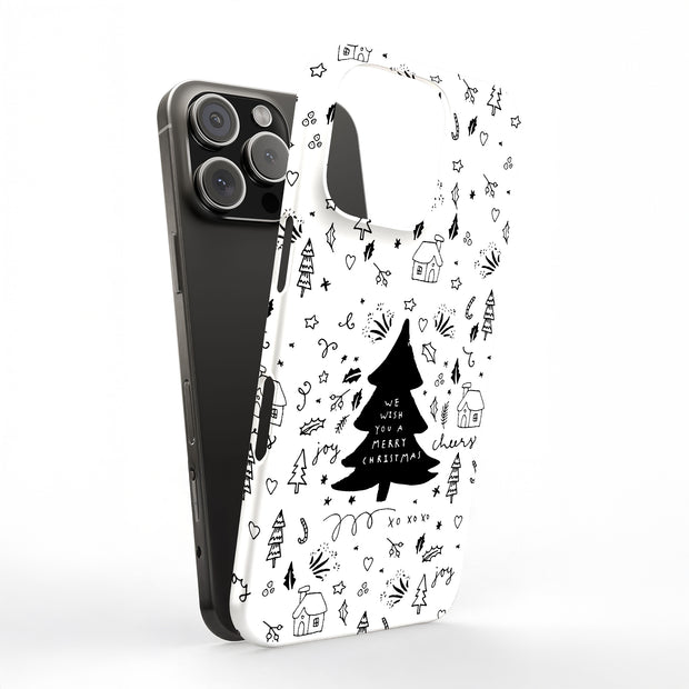 Wish You A Xmas Tough Cases For Apple iPhone (17, 16, 15, 14, 13, 12, 11, X, SE, 8, 7/ Air, Plus, Pro, Max, Mini, XR, XS), Print in USA