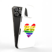 Rainbow Love 2 Tough Cases For Apple iPhone (17, 16, 15, 14, 13, 12, 11, X, SE, 8, 7/ Air, Plus, Pro, Max, Mini, XR, XS), Print in USA
