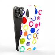 Polka Dot 2 Tough Cases For Apple iPhone (17, 16, 15, 14, 13, 12, 11, X, SE, 8, 7/ Air, Plus, Pro, Max, Mini, XR, XS), Print in USA