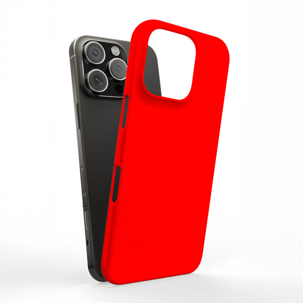 Red Tough Cases For Apple iPhone (17, 16, 15, 14, 13, 12, 11, X, SE, 8, 7/ Air, Plus, Pro, Max, Mini, XR, XS), Print in USA