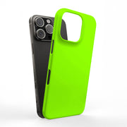 Yellow Green Tough Cases For Apple iPhone (17, 16, 15, 14, 13, 12, 11, X, SE, 8, 7/ Air, Plus, Pro, Max, Mini, XR, XS), Print in USA