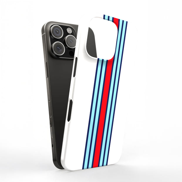 Race Stripe 10 Tough Cases For Apple iPhone (17, 16, 15, 14, 13, 12, 11, X, SE, 8, 7/ Air, Plus, Pro, Max, Mini, XR, XS), Print in USA