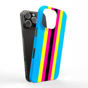 Race Stripe 17 Tough Cases For Apple iPhone (17, 16, 15, 14, 13, 12, 11, X, SE, 8, 7/ Air, Plus, Pro, Max, Mini, XR, XS), Print in USA