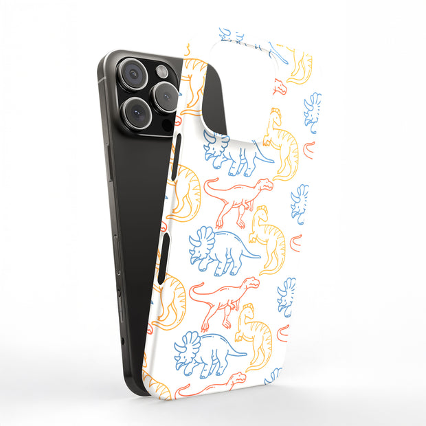 Dinosaur 9 Tough Cases For Apple iPhone (17, 16, 15, 14, 13, 12, 11, X, SE, 8, 7/ Air, Plus, Pro, Max, Mini, XR, XS), Print in USA