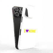 Love Kobe 4 Tough Cases For Apple iPhone (17, 16, 15, 14, 13, 12, 11, X, SE, 8, 7/ Air, Plus, Pro, Max, Mini, XR, XS), Print in USA