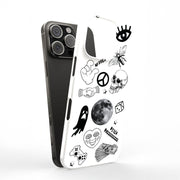 Ghost Collage Tough Cases For Apple iPhone (17, 16, 15, 14, 13, 12, 11, X, SE, 8, 7/ Air, Plus, Pro, Max, Mini, XR, XS), Print in USA