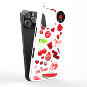 Cherry Collage Tough Cases For Apple iPhone (17, 16, 15, 14, 13, 12, 11, X, SE, 8, 7/ Air, Plus, Pro, Max, Mini, XR, XS), Print in USA