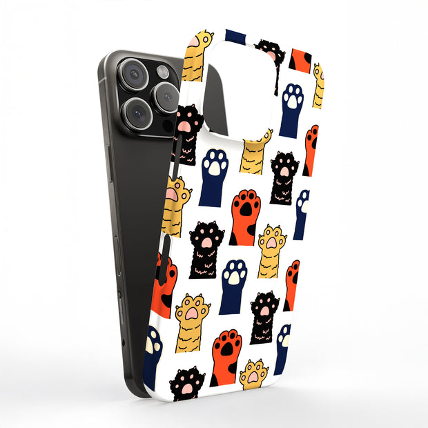Cat Paw 2 Tough Cases For Apple iPhone (17, 16, 15, 14, 13, 12, 11, X, SE, 8, 7/ Air, Plus, Pro, Max, Mini, XR, XS), Print in USA