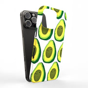 Cute Avocado Tough Cases For Apple iPhone (17, 16, 15, 14, 13, 12, 11, X, SE, 8, 7/ Air, Plus, Pro, Max, Mini, XR, XS), Print in USA
