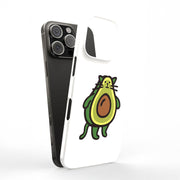 Cat Avocado Tough Cases For Apple iPhone (17, 16, 15, 14, 13, 12, 11, X, SE, 8, 7/ Air, Plus, Pro, Max, Mini, XR, XS), Print in USA