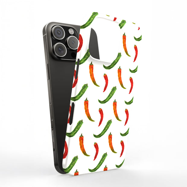Chili Pepper 3 Tough Cases For Apple iPhone (17, 16, 15, 14, 13, 12, 11, X, SE, 8, 7/ Air, Plus, Pro, Max, Mini, XR, XS), Print in USA