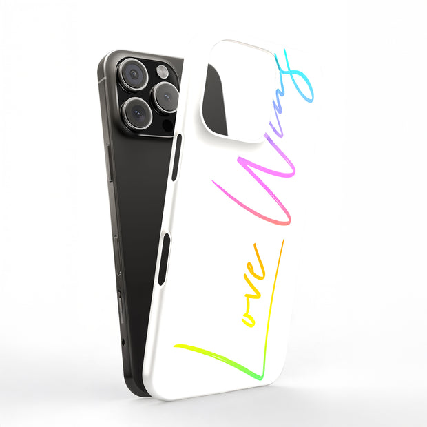 Love Wins Tough Cases For Apple iPhone (17, 16, 15, 14, 13, 12, 11, X, SE, 8, 7/ Air, Plus, Pro, Max, Mini, XR, XS), Print in USA