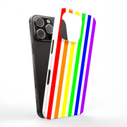Rainbow Lines  Tough Cases For Apple iPhone (17, 16, 15, 14, 13, 12, 11, X, SE, 8, 7/ Air, Plus, Pro, Max, Mini, XR, XS), Print in USA
