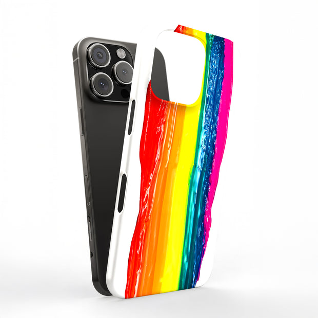 Color Oil Paint Tough Cases For Apple iPhone (17, 16, 15, 14, 13, 12, 11, X, SE, 8, 7/ Air, Plus, Pro, Max, Mini, XR, XS), Print in USA